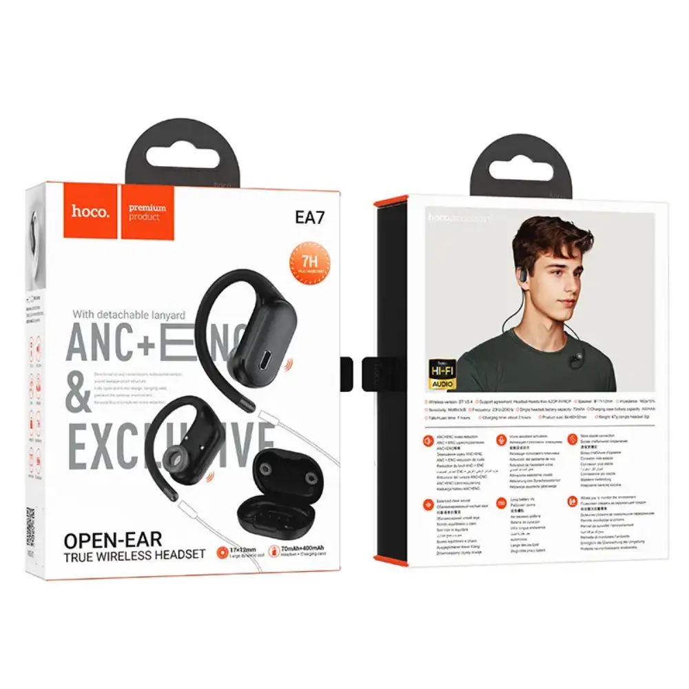 Hoco EA7 Suerte open earbuds with clear balanced sound