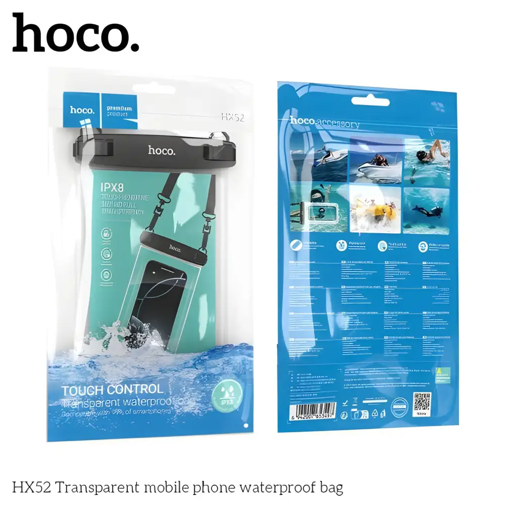 Hoco HX52 Transparent mobile phone waterproof bag