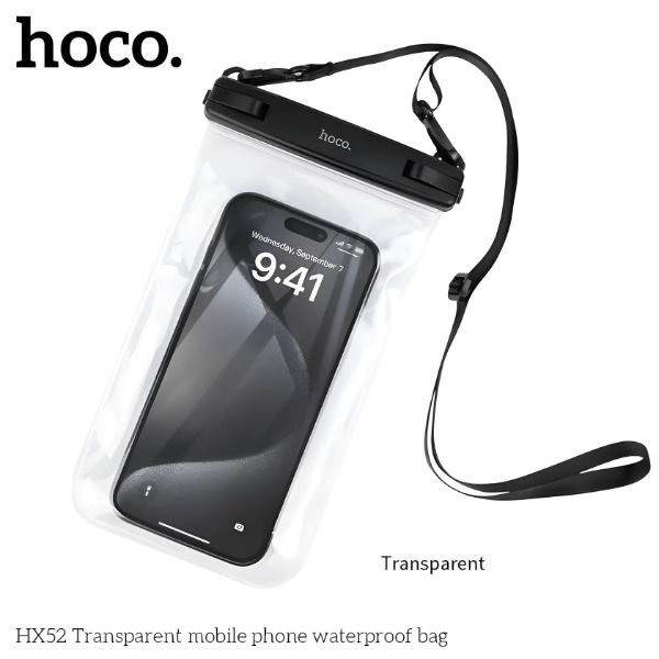 Hoco HX52 Transparent mobile phone waterproof bag