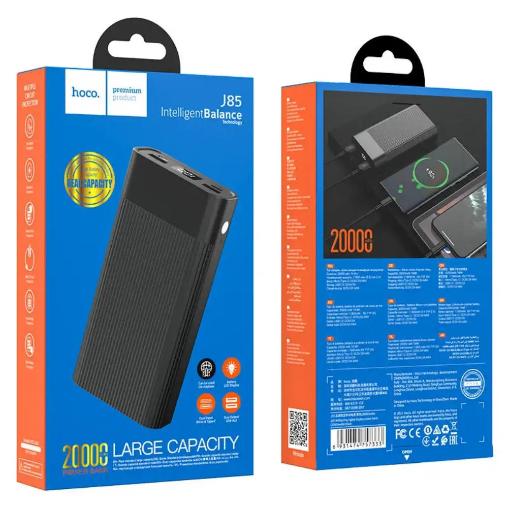 Hoco J85 Digital Display 20,000mAh Power Bank