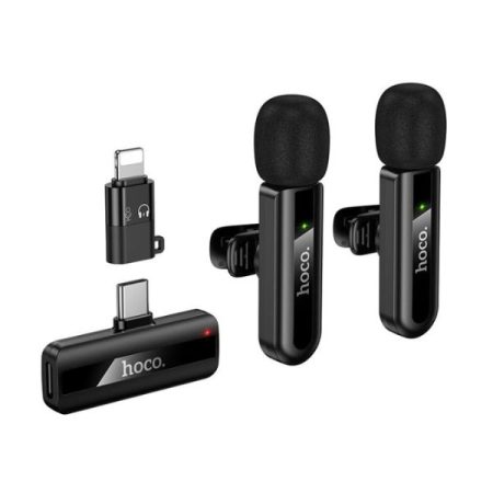 Hoco L20A Fair Dual Mic Lavalier Wireless Microphone