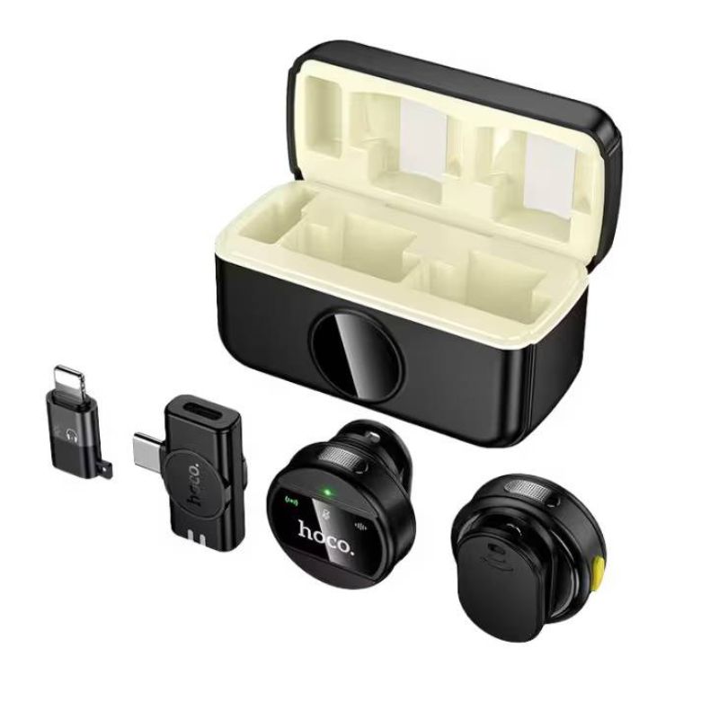 Hoco L22 Bright 2-in-1 wireless Microphone with Case
