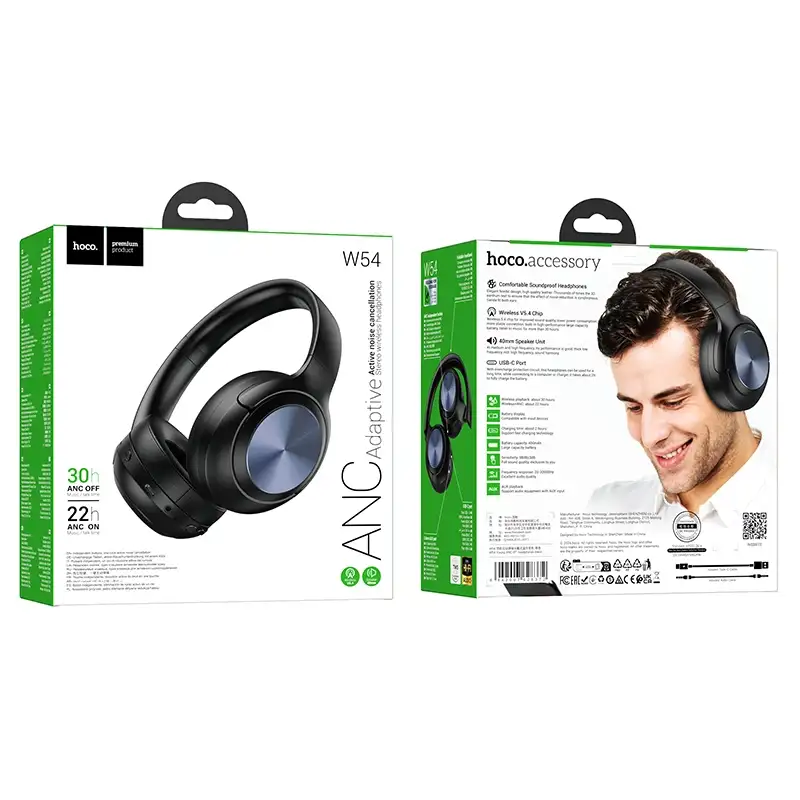 Hoco W54 Young ANC Headphone with ANC and Bluetooth 5.4