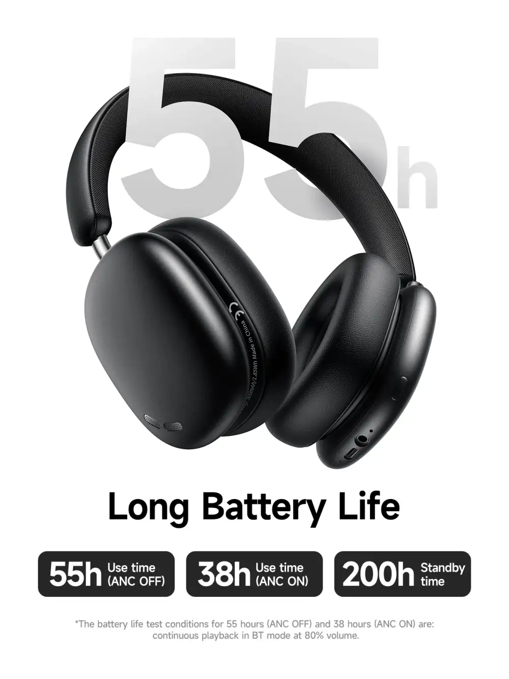 Hoco W63 ANC Bluetooth headphones design
