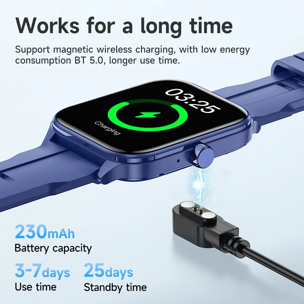 A close-up of the Hoco Y27 smartwatch on a wrist, highlighting its comfortable silicone strap and vibrant screen