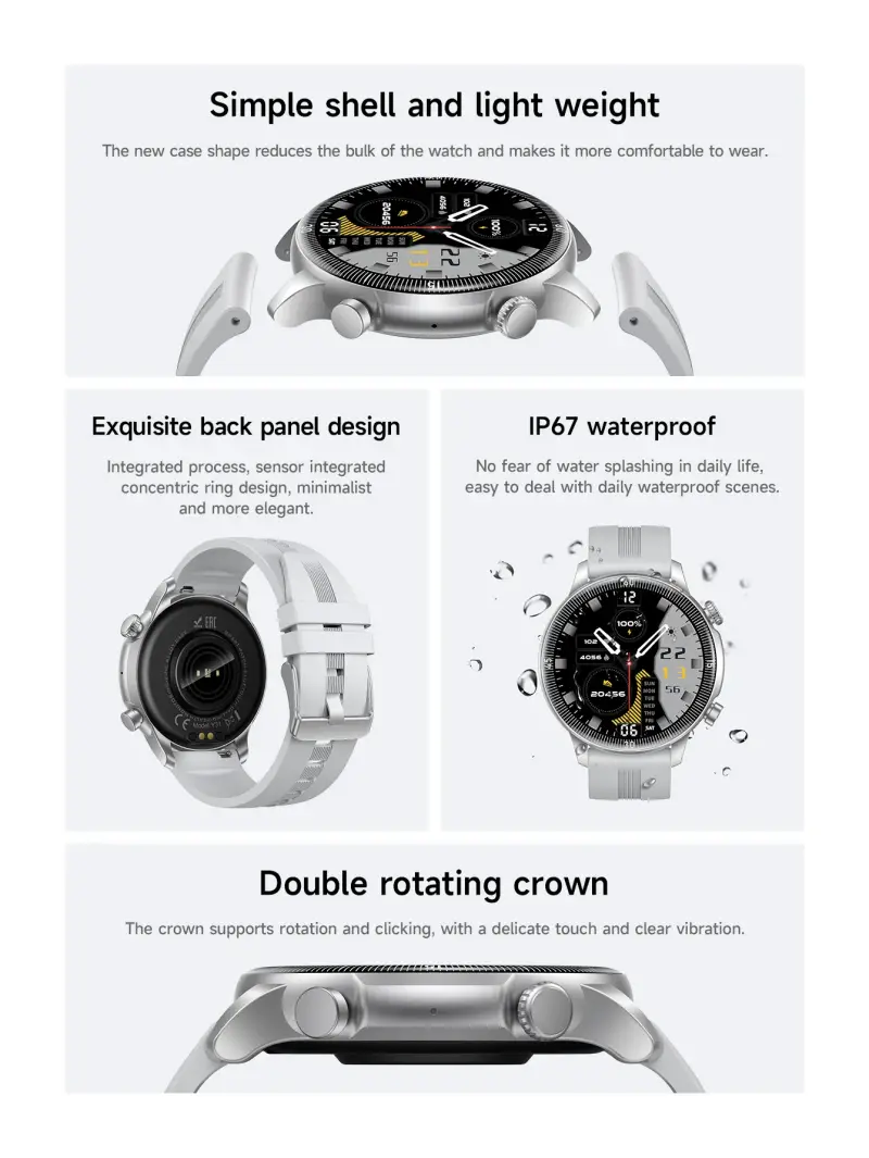 Hoco Y31 IP67 waterproof Bluetooth 5.3 smartwatch for men