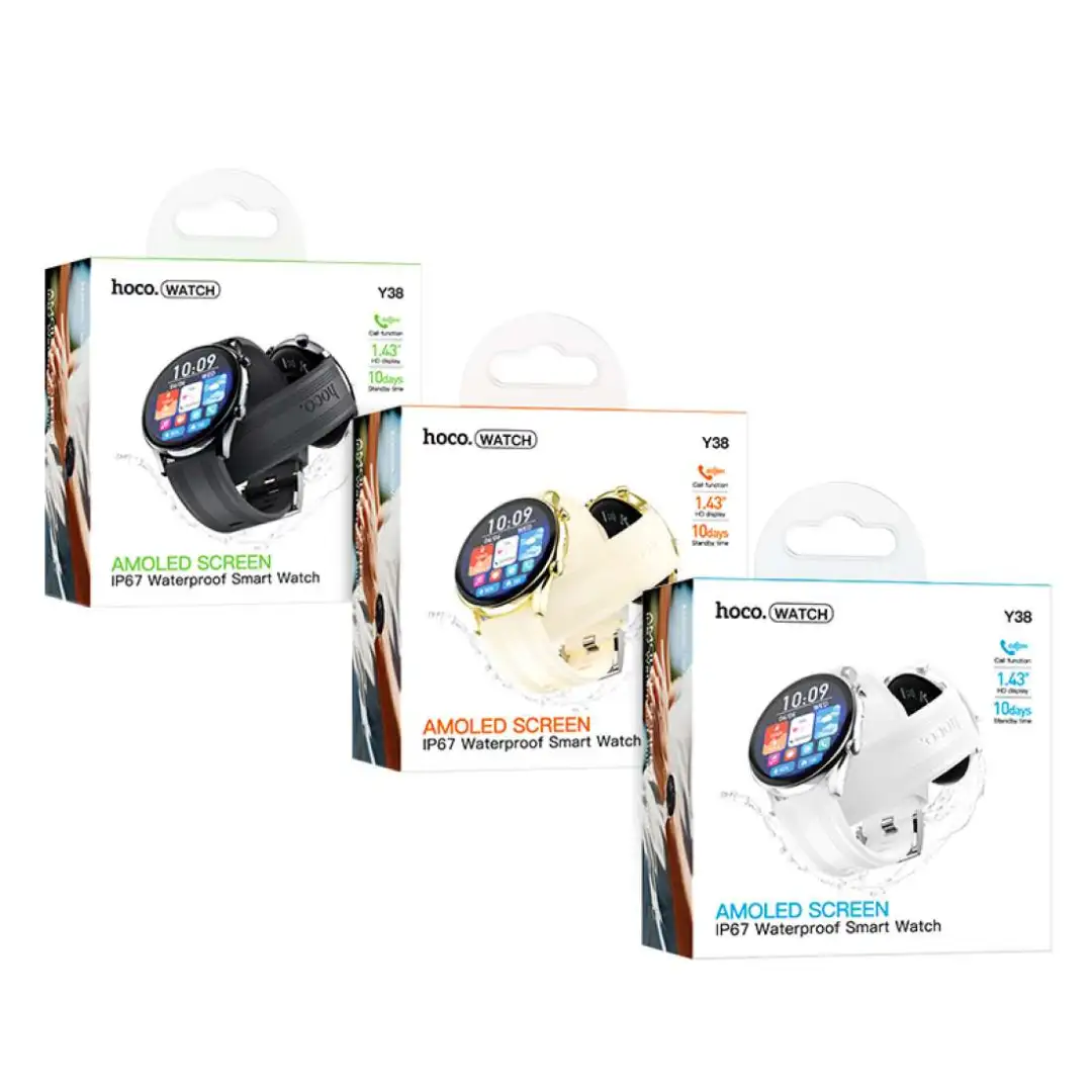Hoco Y38 AMOLED watch for fitness and daily use