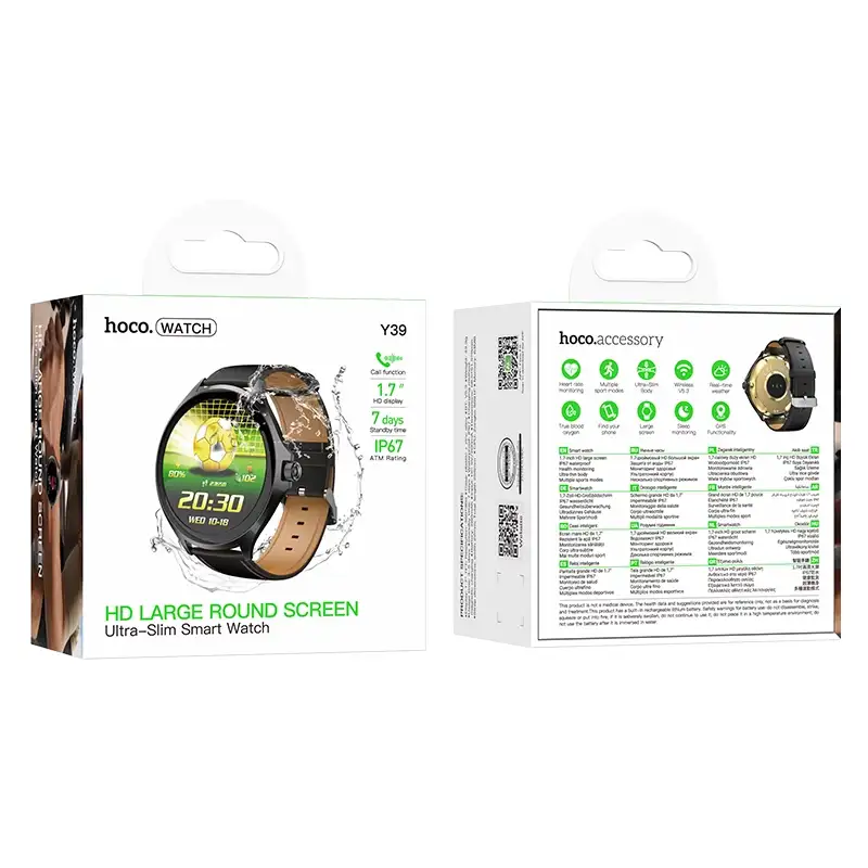 Premium Hoco Y39 smart watch for daily fitness use