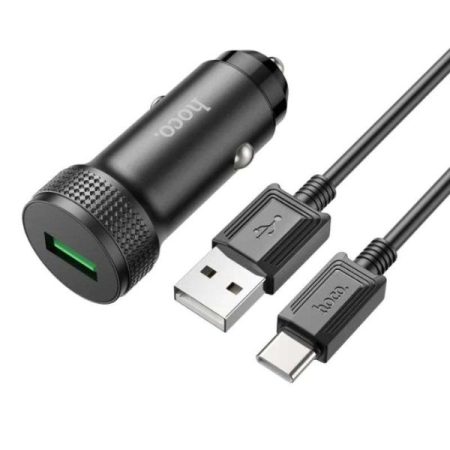 Hoco Z49A Fast Charging Car Charger Set USB to Type C