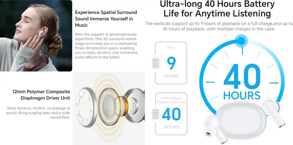 Honor Wingcloud X5s Pro ANC True Wireless Earbuds