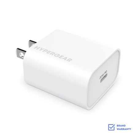 Hypergear 20W USB C PD Adapter Wall Charger, White