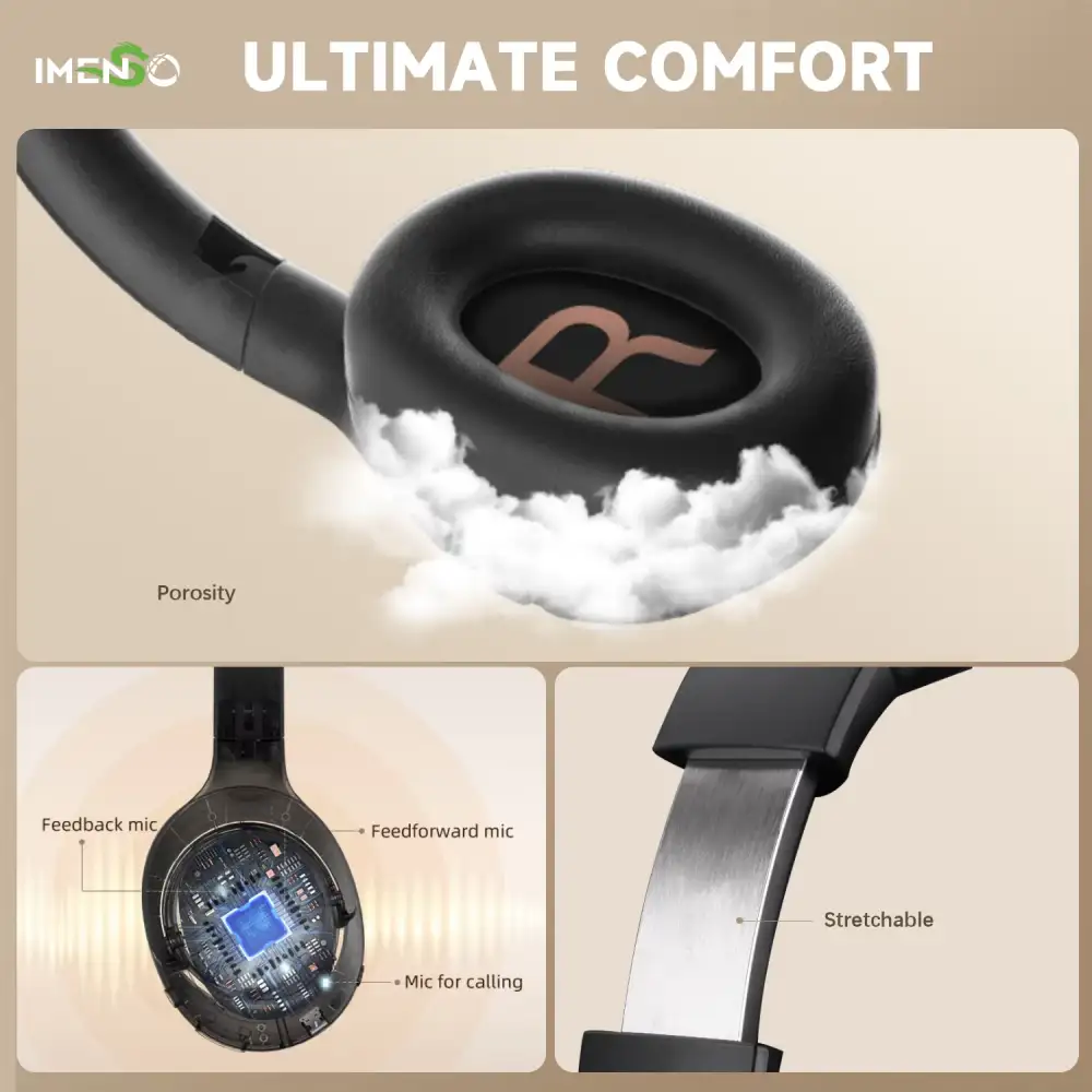 Premium IMENSO noise cancelling headphones build