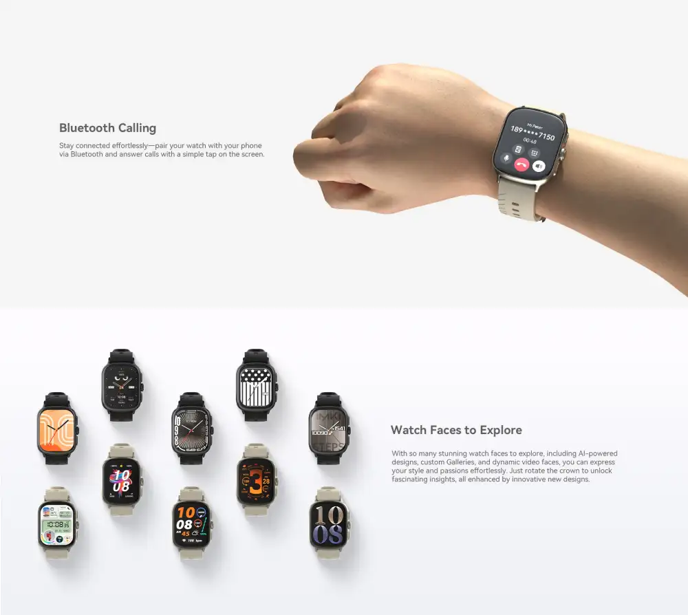 A fitness activity image demonstrating heart rate and step tracking,