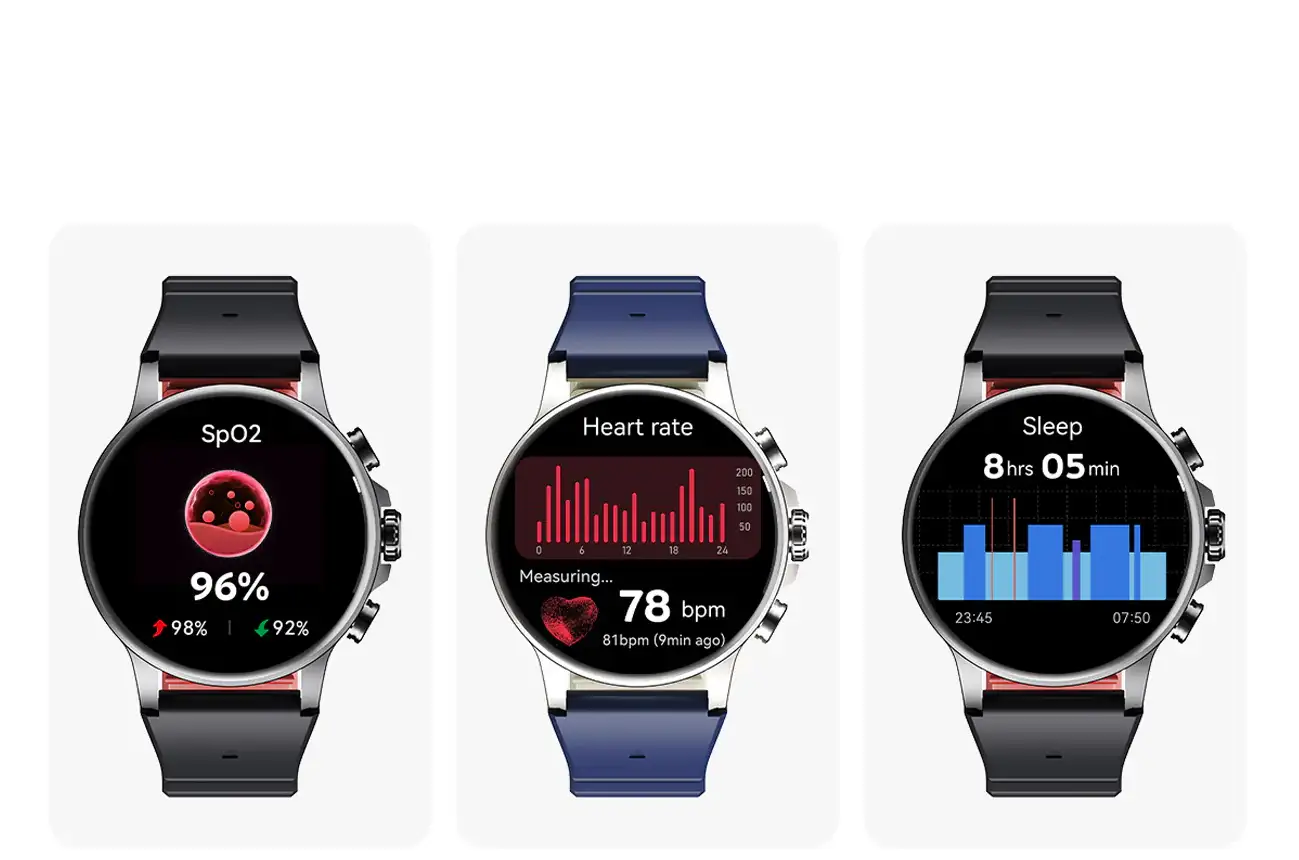 A lifestyle wrist image of the watch during Bluetooth calling and message notifications