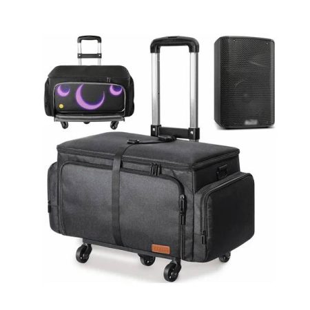 Ikarao Break X1 Speaker Waterproof Black Travel Trolley Bag