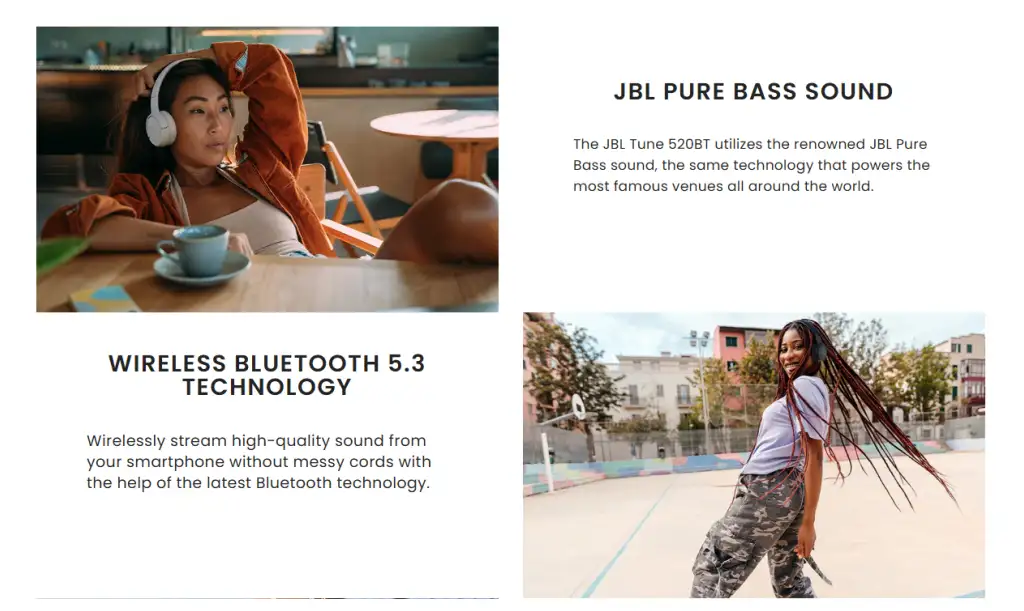 JBL Tune 520BT Wireless Bluetooth Headphone