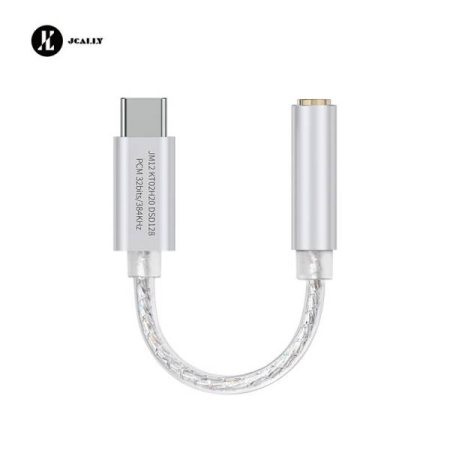 JCALLY JM12 Type C to 3.5mm Audio Adapter HiFi DAC Chip