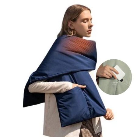 JISULIFE NW07 Heating Scarf for Neck and Shoulder with Power Bank