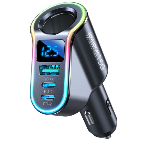 JOYROOM JR-CL21 150W Car Charger with LED Digital Display