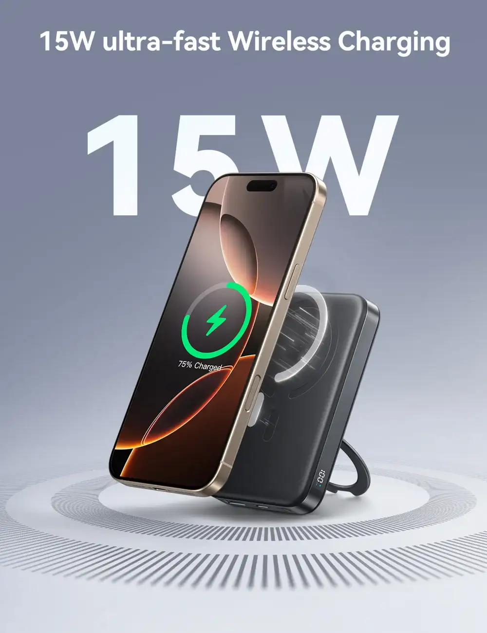Joyroom JR-PBM12 10000mAh Magnetic Wireless Powerbank Front View