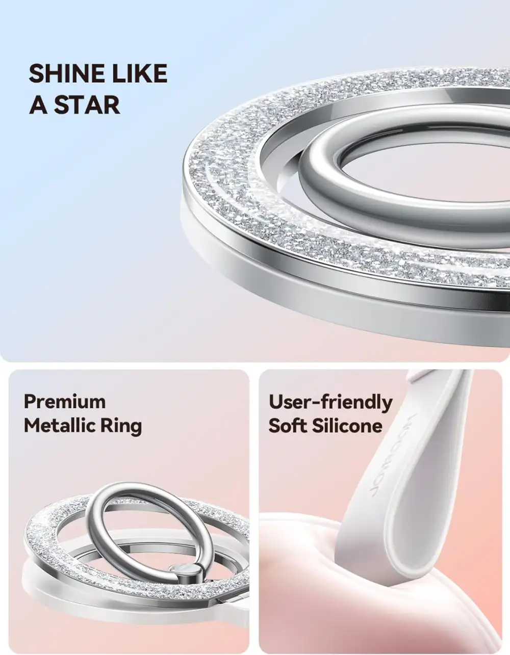 JOYROOM JR-ZS425 Glitter Ring Magnetic Phone Holder