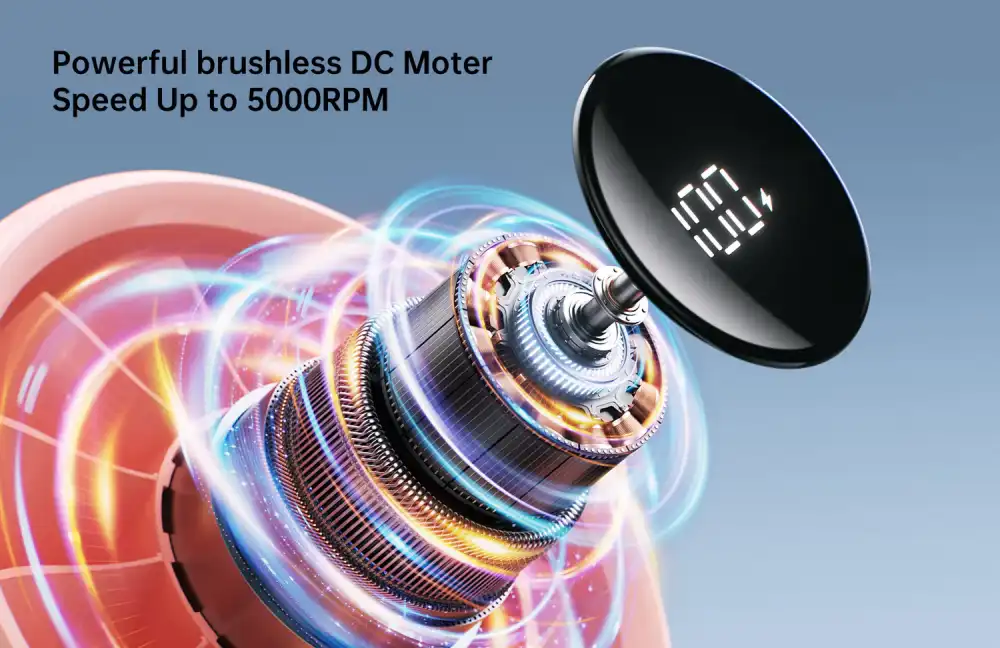 JisuLife Life 4 handheld fan powerful brushless DC motor with speed up to 5000RPM