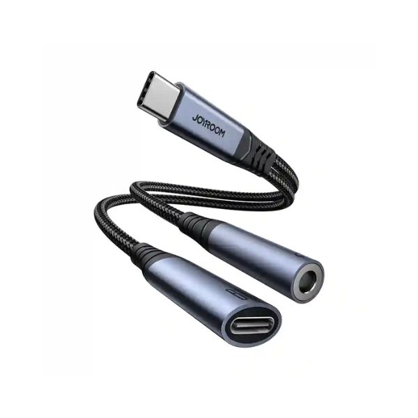 Joyroom SY-C02 Type-C To 3.5mm+Type-C Audio Adapter