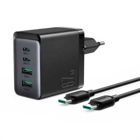 Joyroom TCG02 GaN Ultra 67W 2C2A Fast Charger with 100W Type-C to Type-C Cable