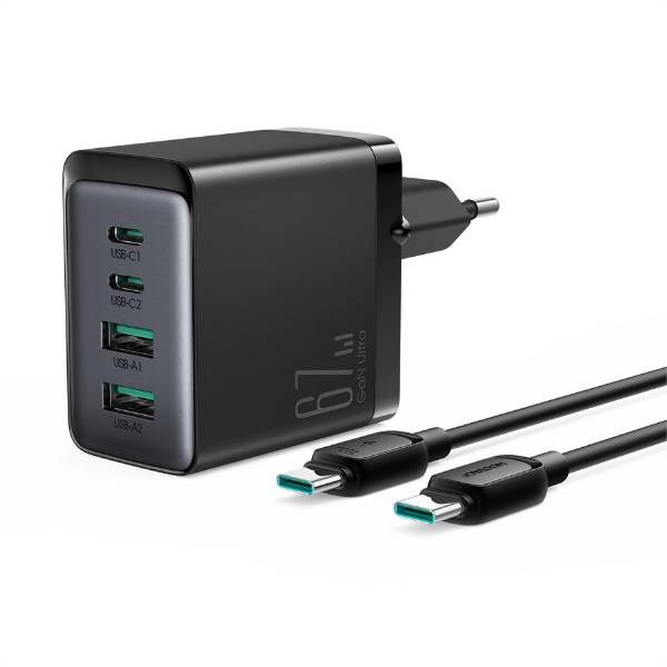 Joyroom TCG02 GaN Ultra 67W 2C2A Fast Charger with 100W Type-C to Type-C Cable