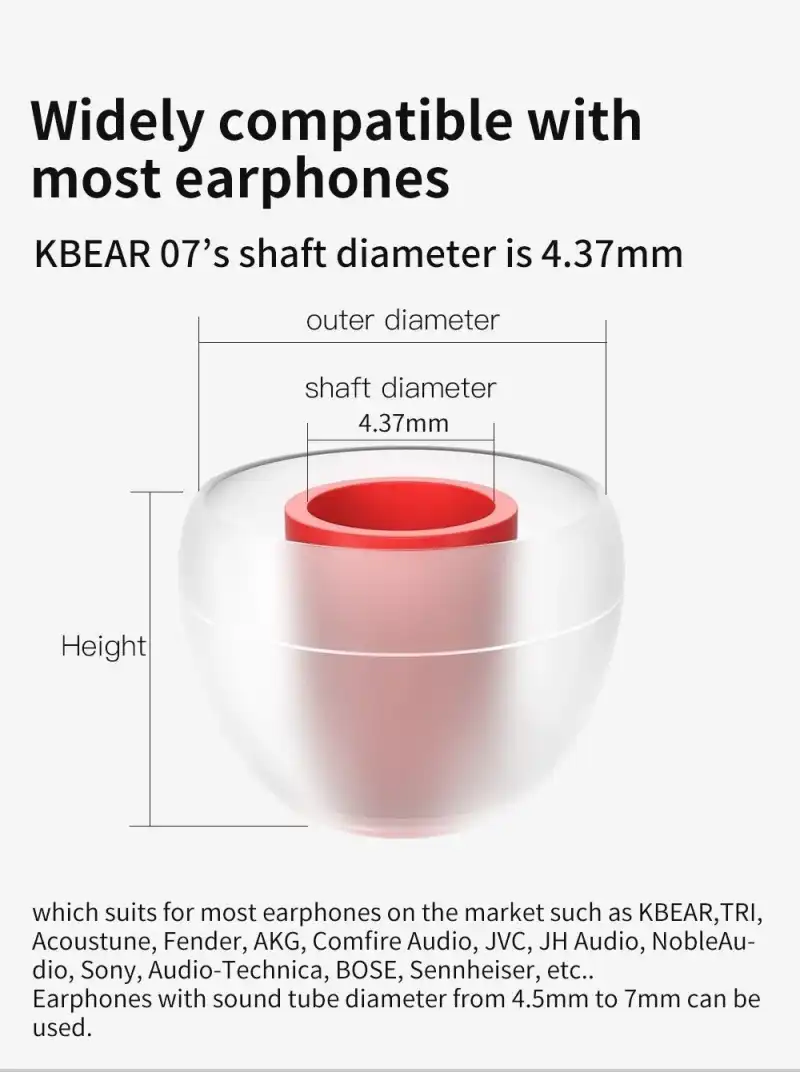 KBEAR 07 Silicone Eartips