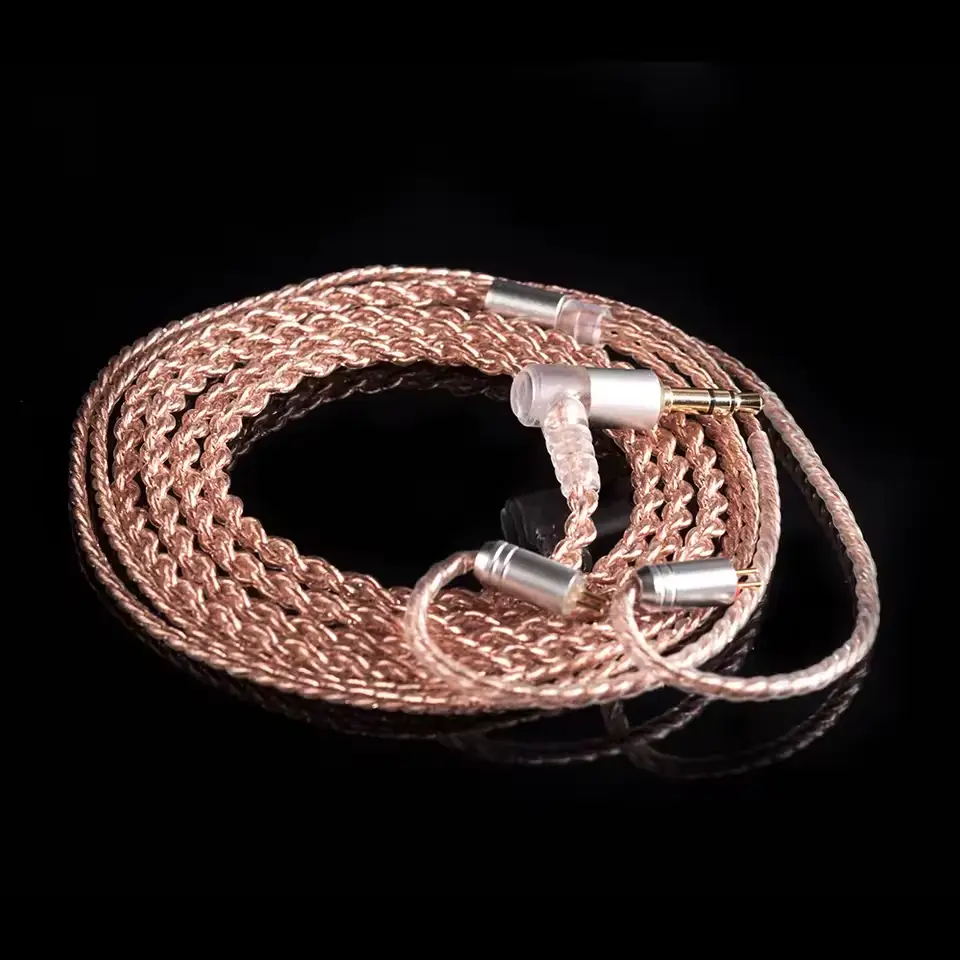 KBEAR 4 Core Silver Plated Copper IEM Cable