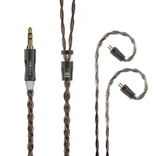 KBEAR Hazy 16 Core 6N Graphene Copper-Silver Alloy Upgrade Cable | 2Pin 0.78mm | 3.5mm Plug for IEMs