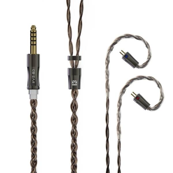 KBEAR Hazy 6N Graphene+Copper-Silver Alloy mixedly braided upgrade cable 4.4mm