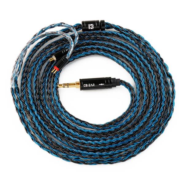 KBEAR ST16 Plus Crystal 16 Cores 2M Long Upgrade Cable 5N Single Copper Silver-plated
