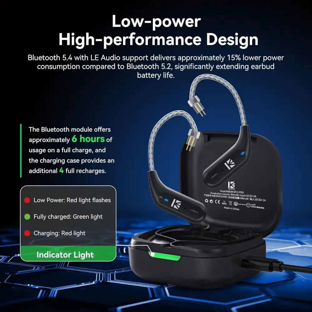 Stylish Bluetooth earhook built for long listening