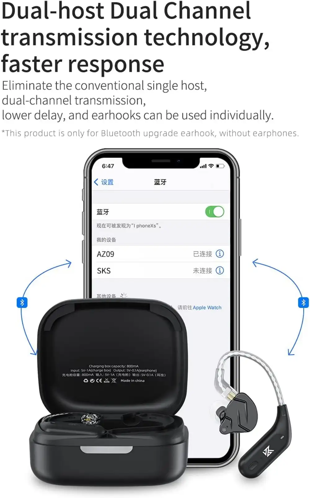 KZ AZ09 TWS HD Bluetooth Ear hook