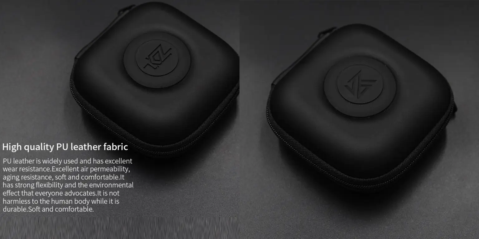 KZ Earphone PU Leather Fabric Case