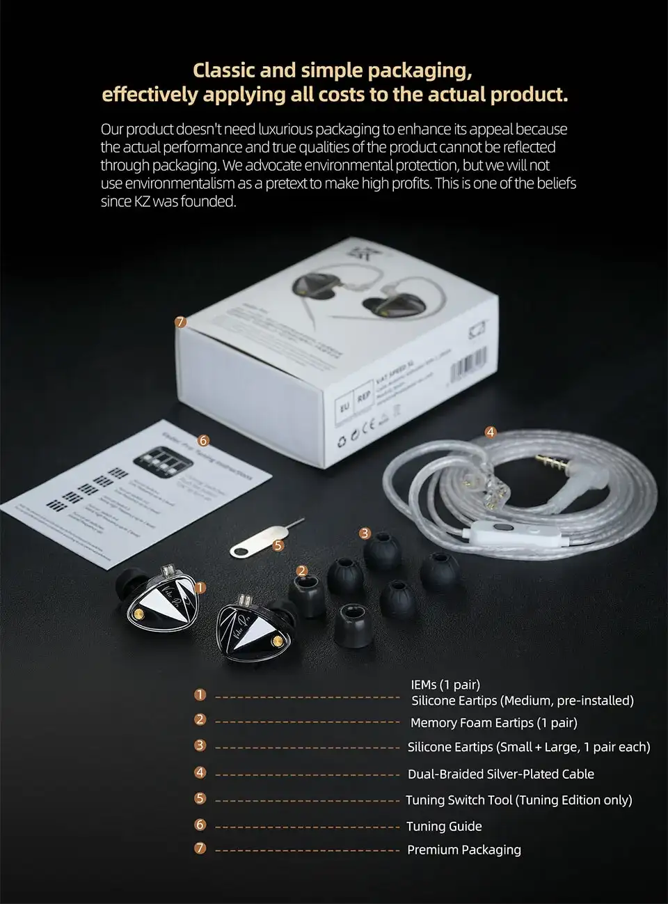 KZ Vader Pro ergonomic in-ear monitor fit
