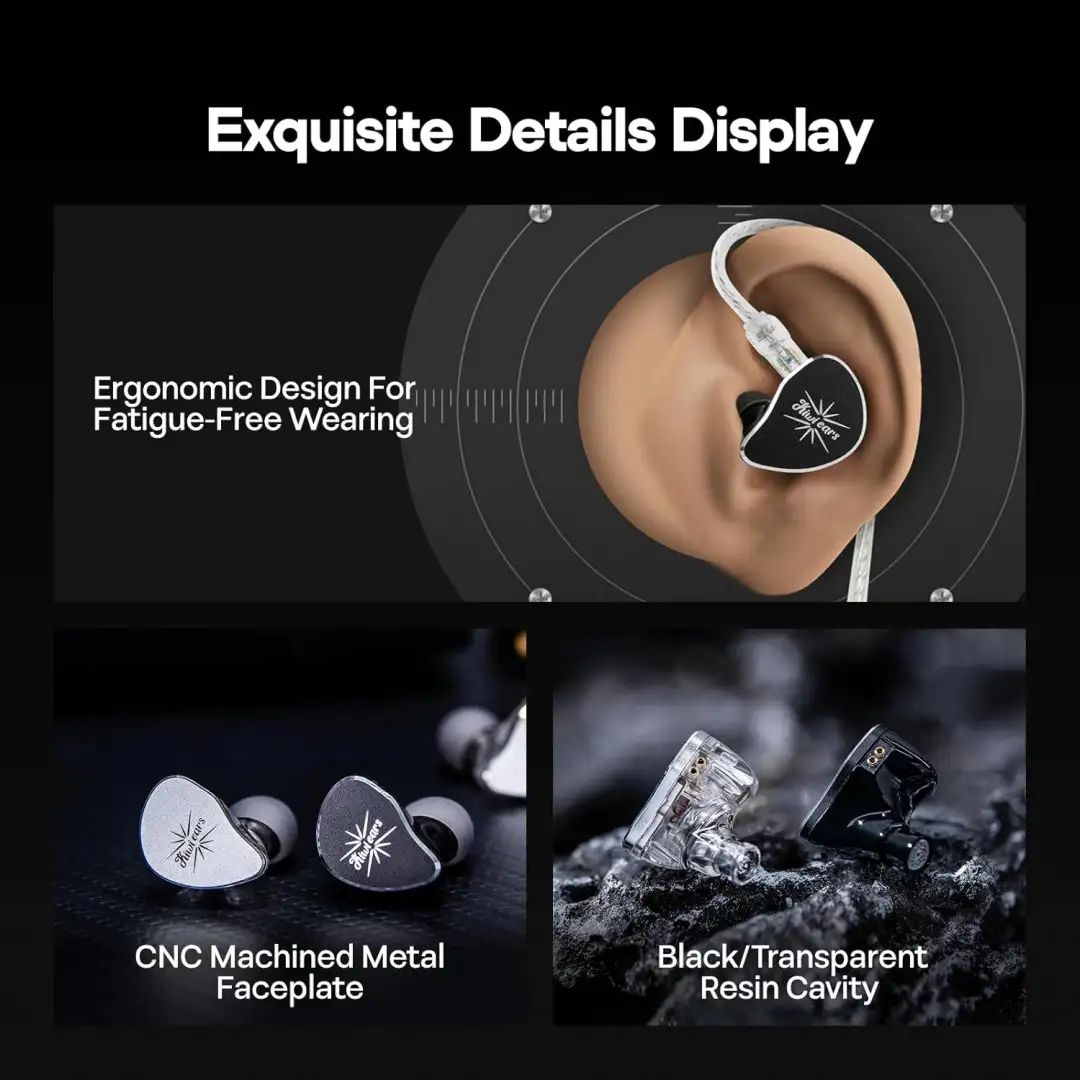 In ear monitor with 10mm dynamic driver design