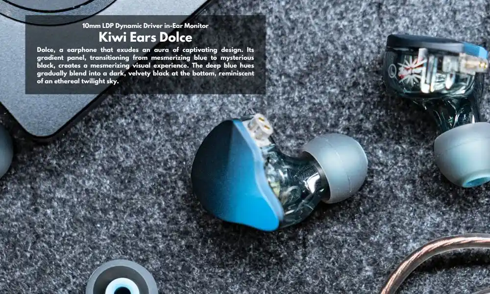 Kiwi Ears Dolce 10MM LDP Dynamic Driver In-Ear Monitor