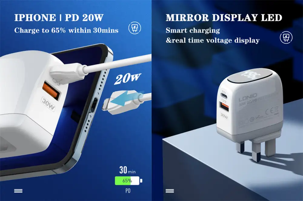 LDNIO A2522C 30W Super Fast Charger