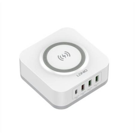 LDNIO AW004 32W 5 in 1 Charging Station with 15W Wireless Charger