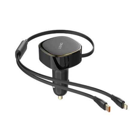LDNIO C107 Ultra Fast Car Charger Wired Type C/Lightning