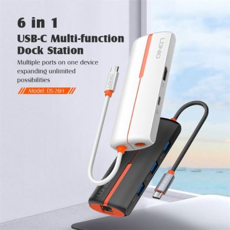 LDNIO DS-26H 6-in-1 USB-C Docking Station