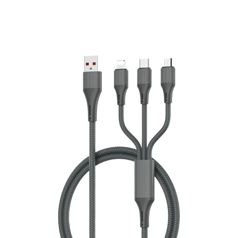 LDNIO LC97U 3-in-1 100W QC Charging 1.2M Nylon Cable