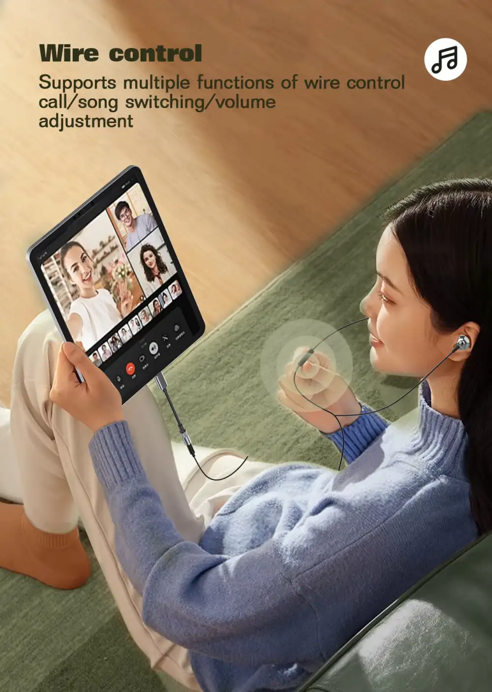 LDNIO LSY80C Type-C to 3.5mm audio adapter, highlighting its sleek and compact design, perfect for use in BD,