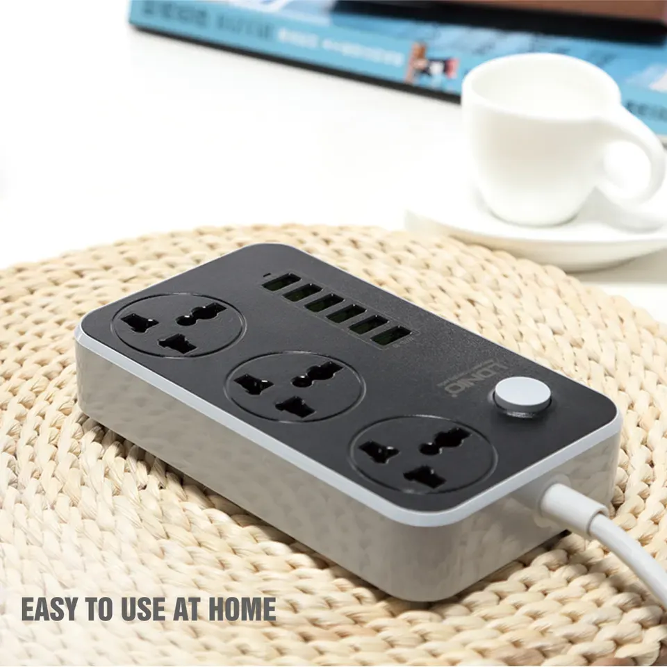 LDNIO SC3604 3 Outlets 6 USB Ports