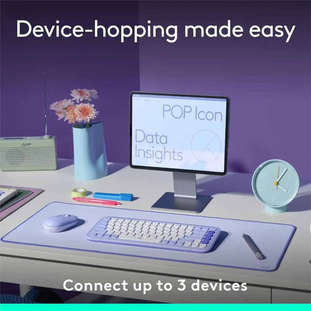 Logitech POP Icon Keys Bluetooth Wireless Keyboard