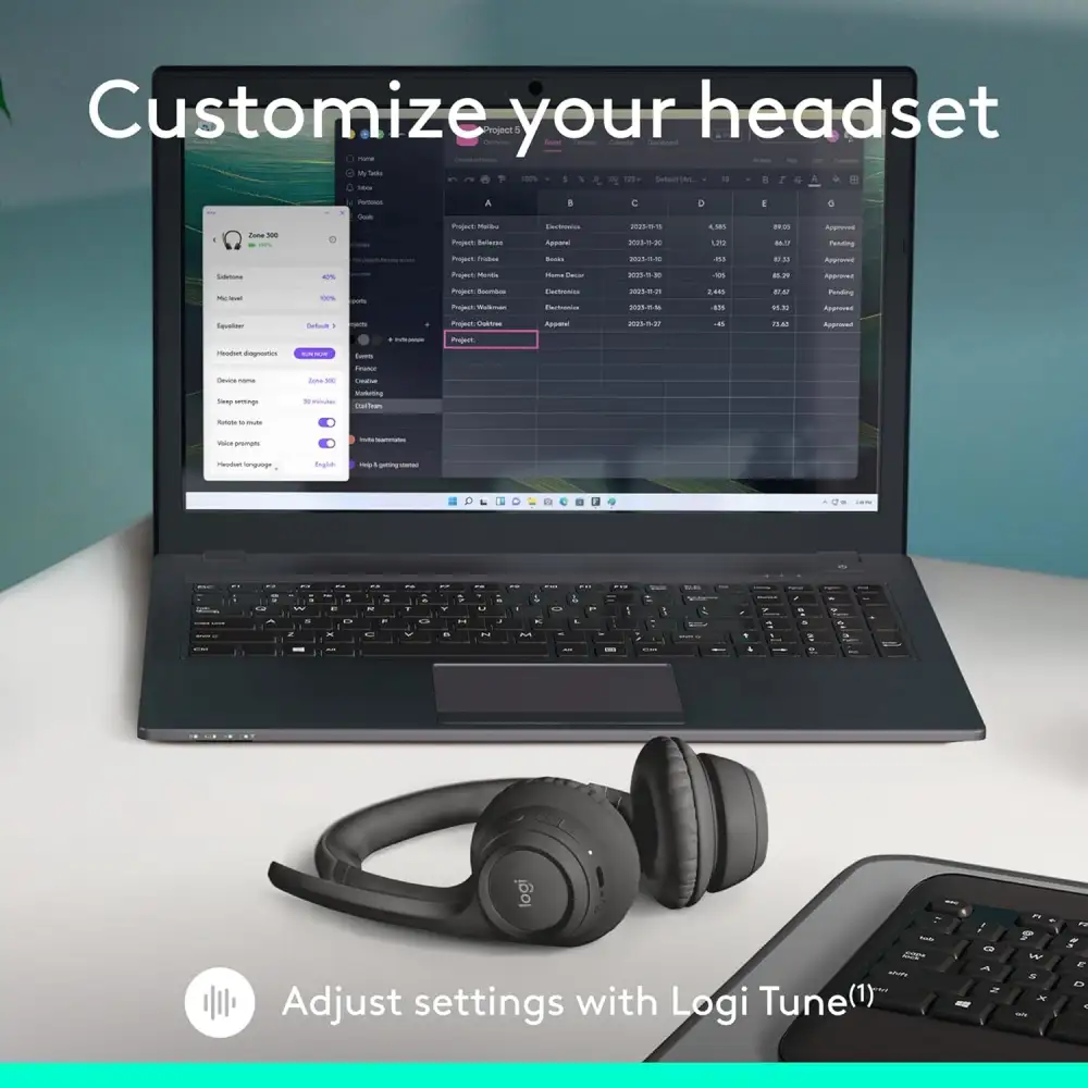 Logitech Zone 300 Wireless Bluetooth Headphone