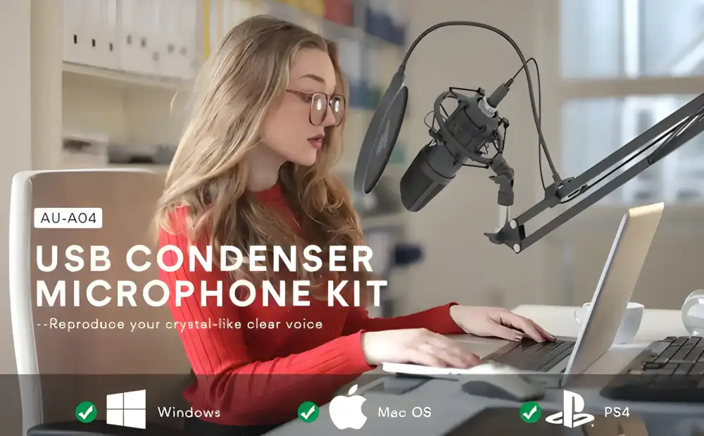 MAONO AU-A04 USB microphone kit for studio recording